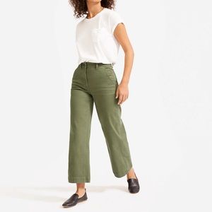 Everlane wide leg crop pant, size 14